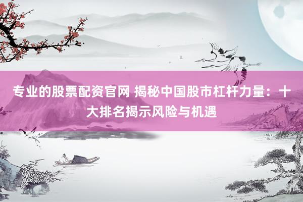专业的股票配资官网 揭秘中国股市杠杆力量：十大排名揭示风险与机遇