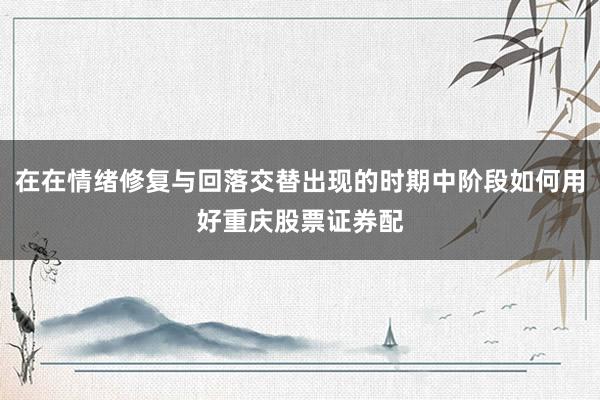 在在情绪修复与回落交替出现的时期中阶段如何用好重庆股票证券配